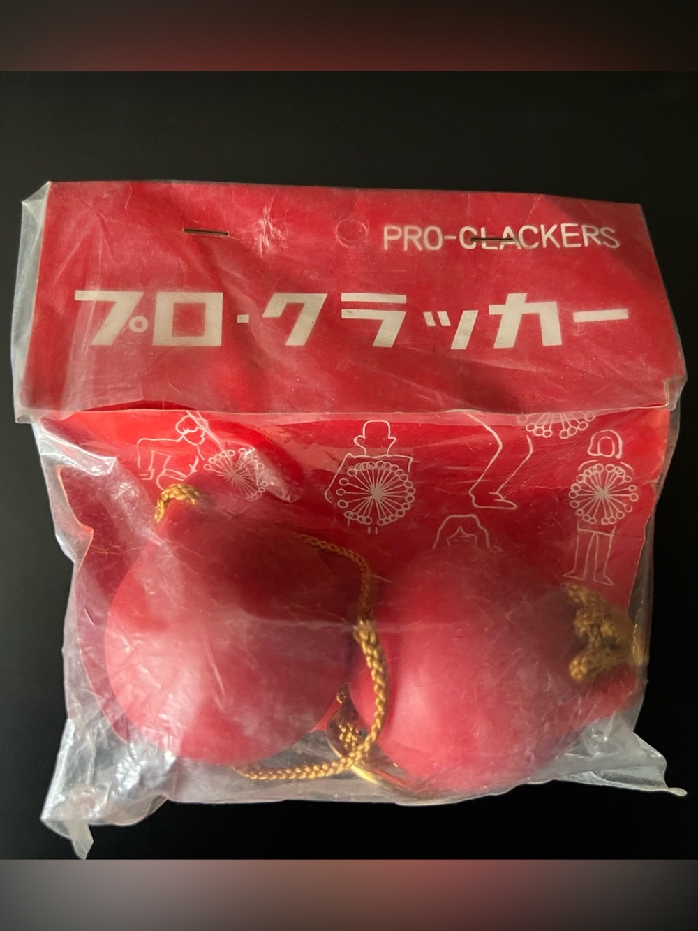 Red Pro Clackers, Kerbangers, Click Clackers, Knockers~Brand New in Package